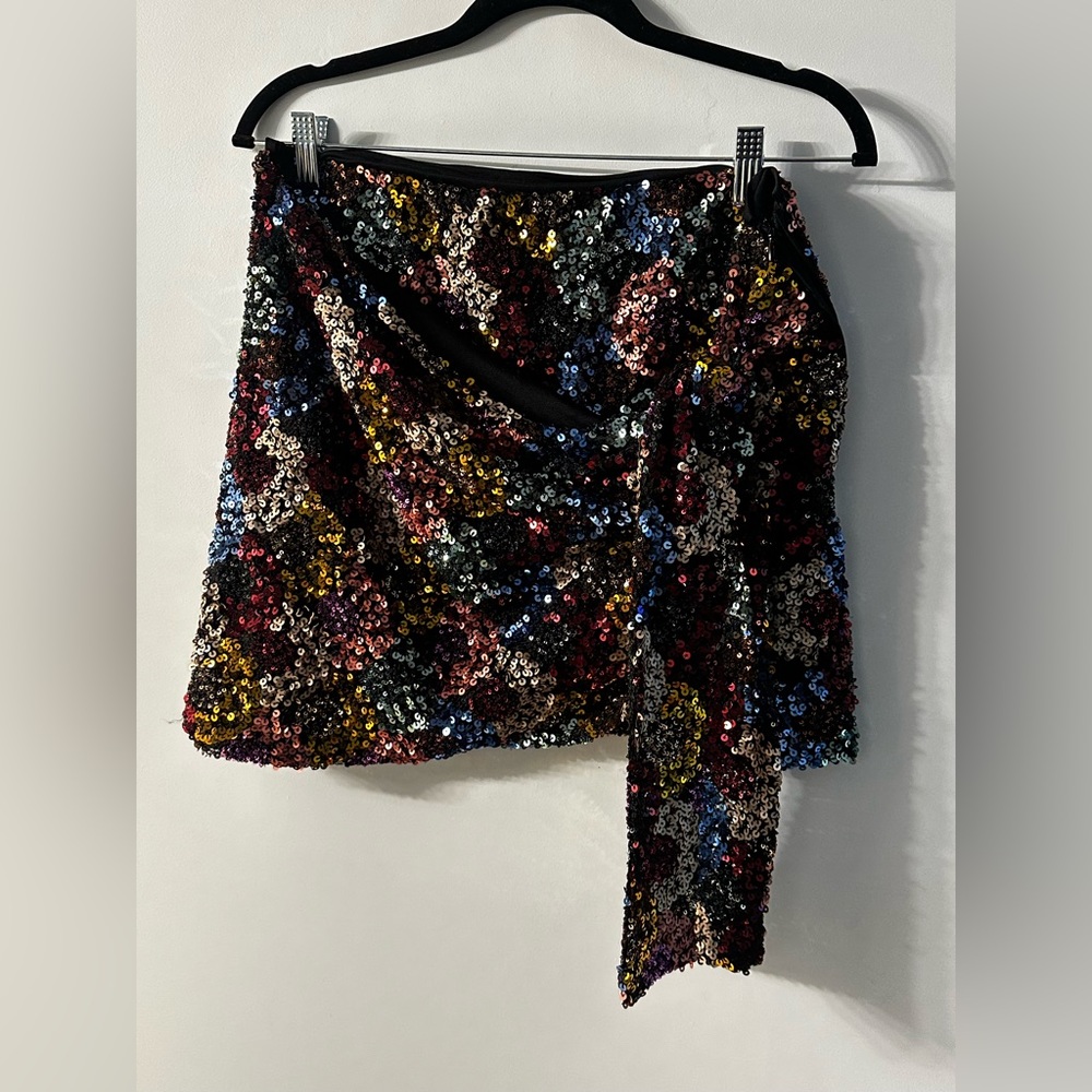 Zara Multicolor Sequin skirt
